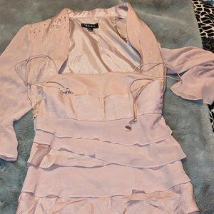 S.L. Fashions Pink Cocktail Dress & Blazer Set Tag Attached Size 8